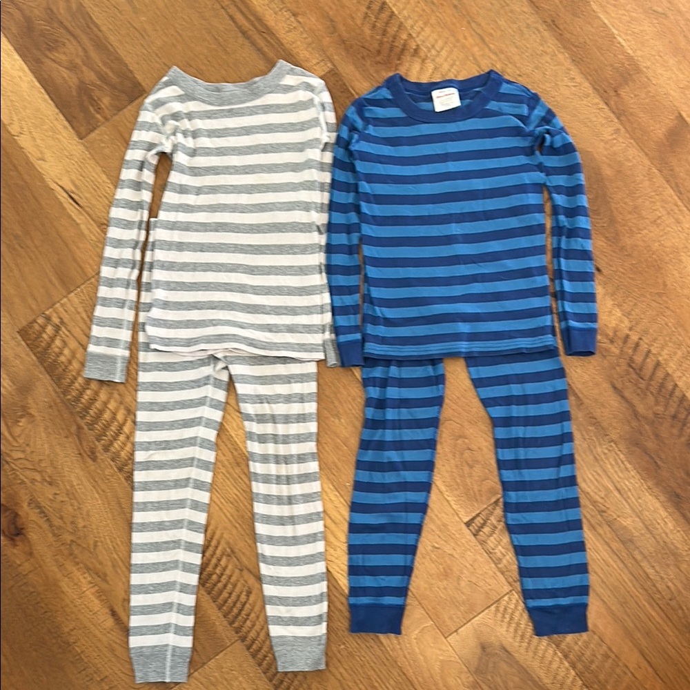 2 pairs organic cotton Hannah Anderson Pajamas bundle.  Size 8